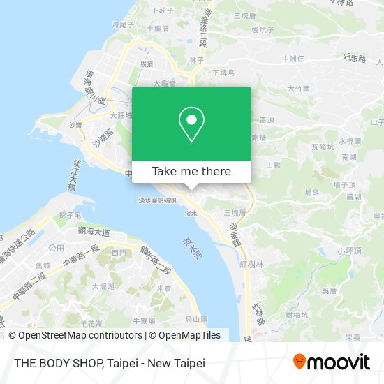 THE BODY SHOP map