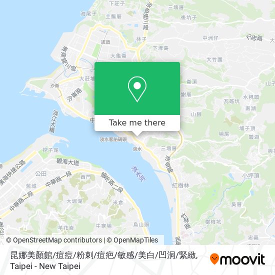 昆娜美顏館/痘痘/粉刺/痘疤/敏感/美白/凹洞/緊緻地圖