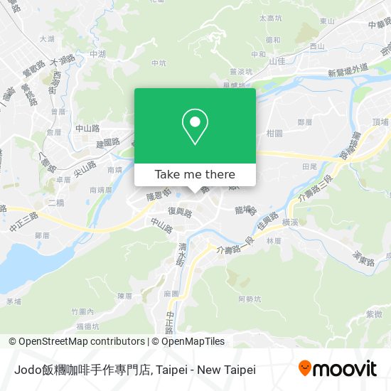 Jodo飯糰咖啡手作專門店地圖