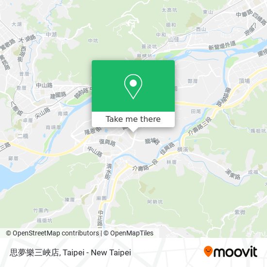 思夢樂三峽店地圖