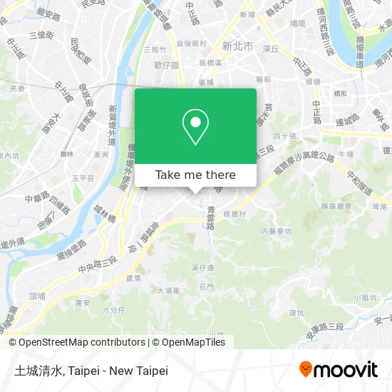 土城清水 map
