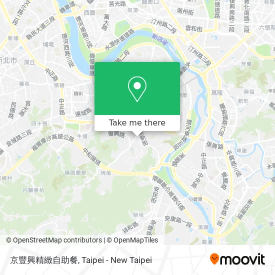 京豐興精緻自助餐地圖