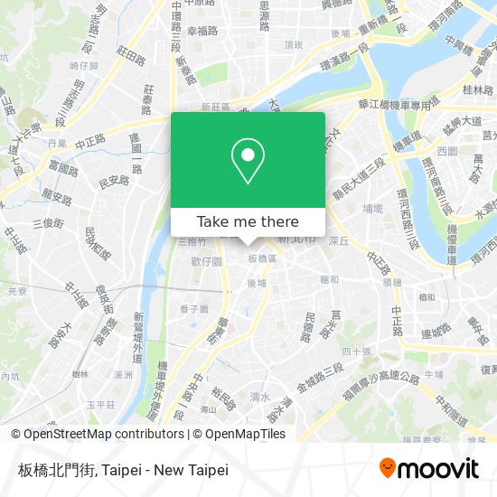 板橋北門街 map