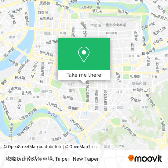 嘟嘟房建南站停車場 map