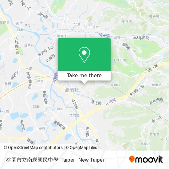 桃園市立南崁國民中學地圖