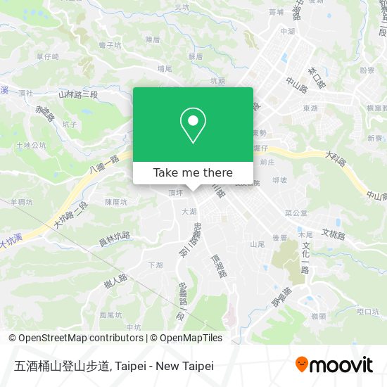 五酒桶山登山步道 map