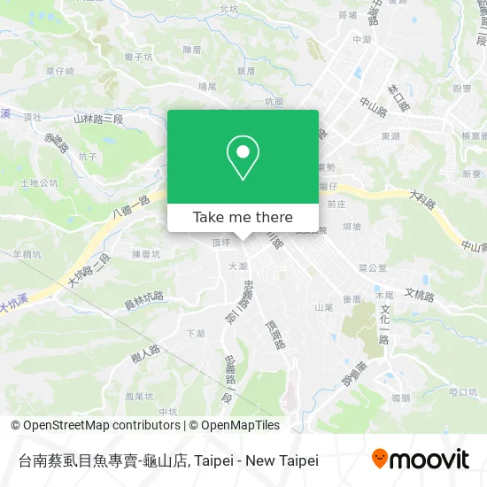 台南蔡虱目魚專賣-龜山店地圖