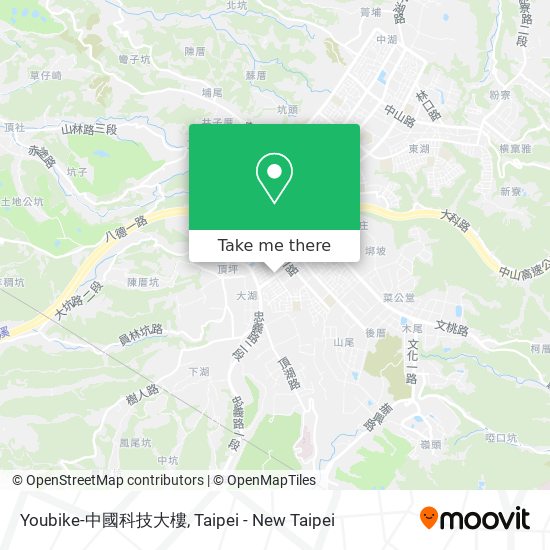 Youbike-中國科技大樓 map