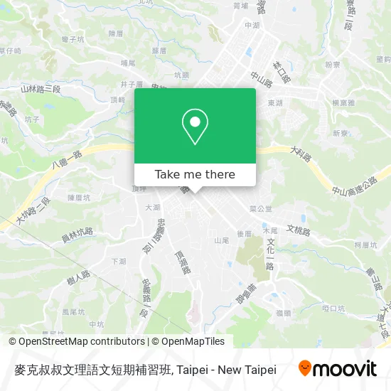 麥克叔叔文理語文短期補習班地圖