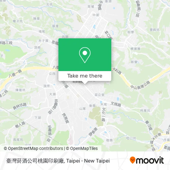 臺灣菸酒公司桃園印刷廠地圖