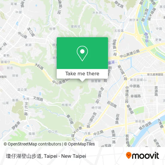 瓊仔湖登山步道 map