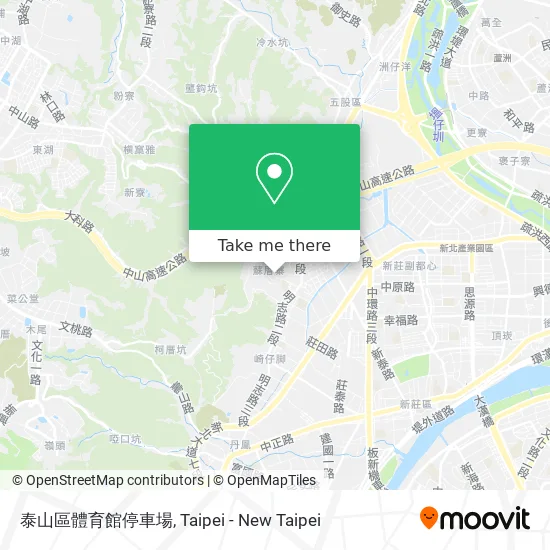 泰山區體育館停車場地圖