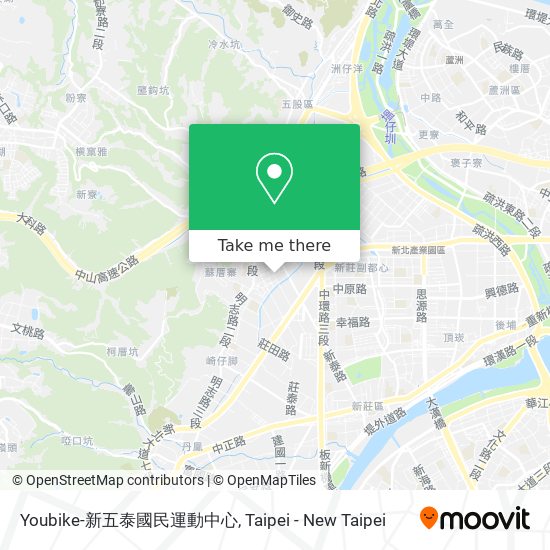 Youbike-新五泰國民運動中心 map