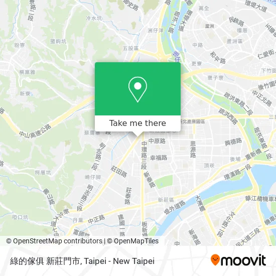 綠的傢俱 新莊門市 map