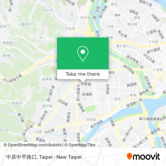 中原中平路口地圖