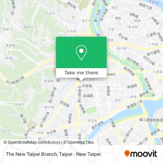 The New Taipei Branch map