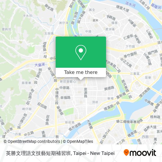英勝文理語文技藝短期補習班地圖
