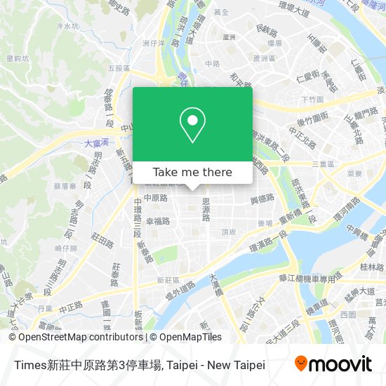 Times新莊中原路第3停車場 map