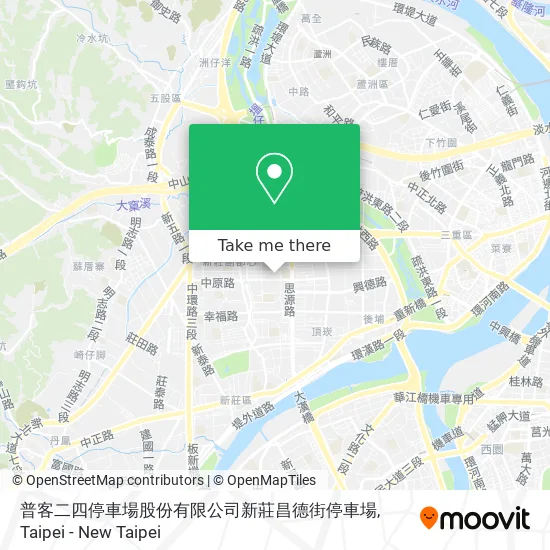 普客二四停車場股份有限公司新莊昌德街停車場 map