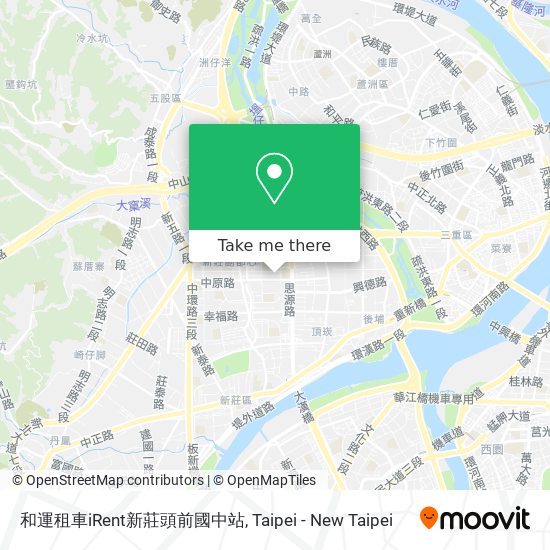 和運租車iRent新莊頭前國中站 map