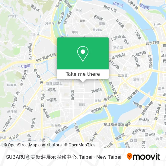 SUBARU意美新莊展示服務中心地圖