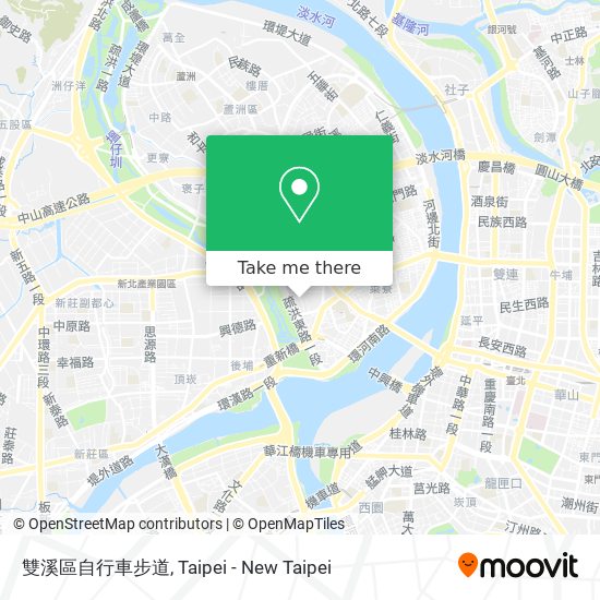 雙溪區自行車步道 map