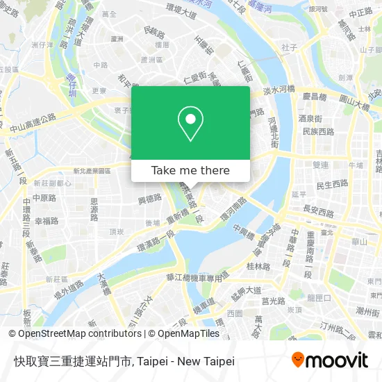 快取寶三重捷運站門市地圖