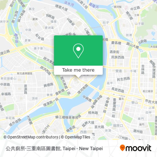 公共廁所-三重南區圖書館 map