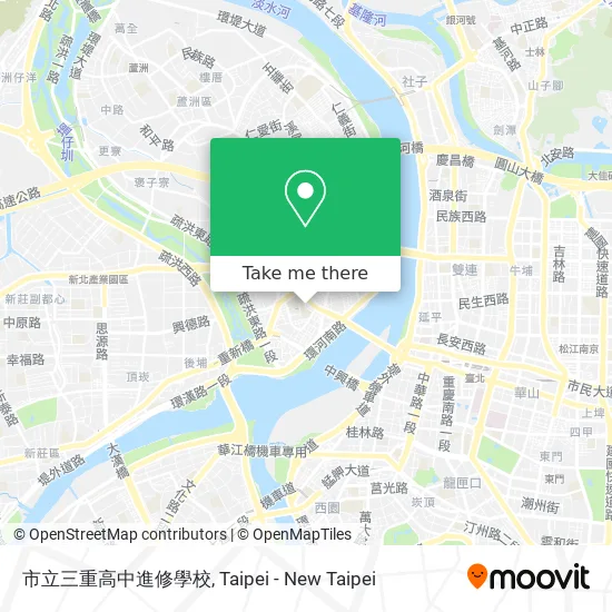 市立三重高中進修學校地圖