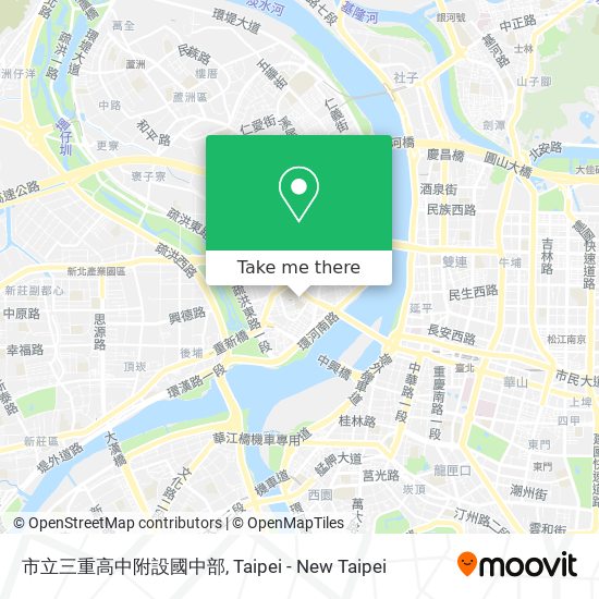 市立三重高中附設國中部 map