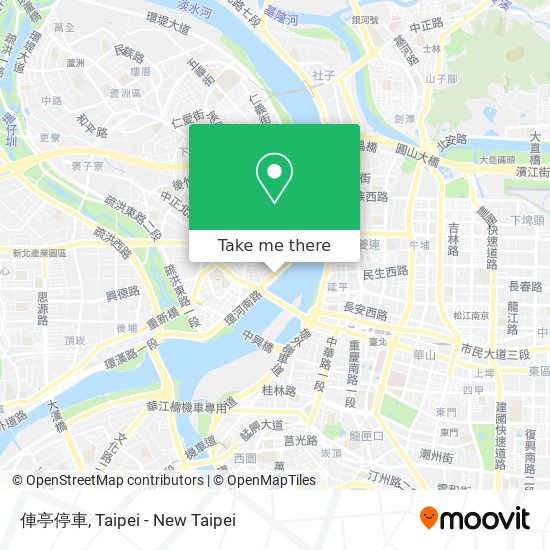 俥亭停車 map