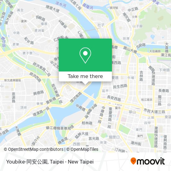 Youbike-同安公園 map