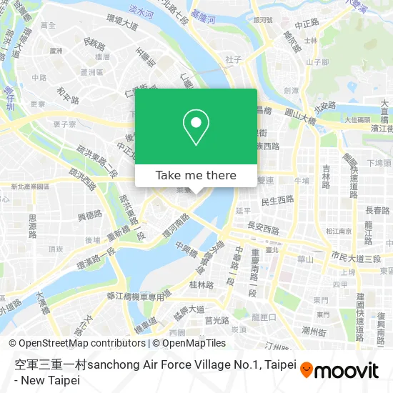 空軍三重一村sanchong Air Force Village No.1 map
