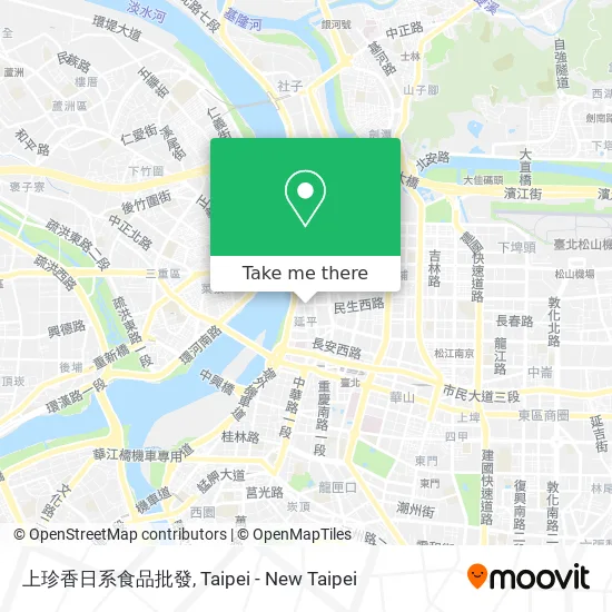 上珍香日系食品批發地圖