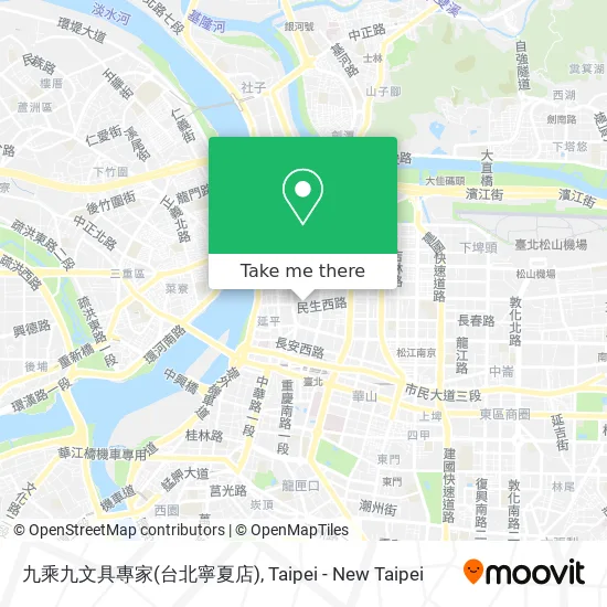 九乘九文具專家(台北寧夏店)地圖