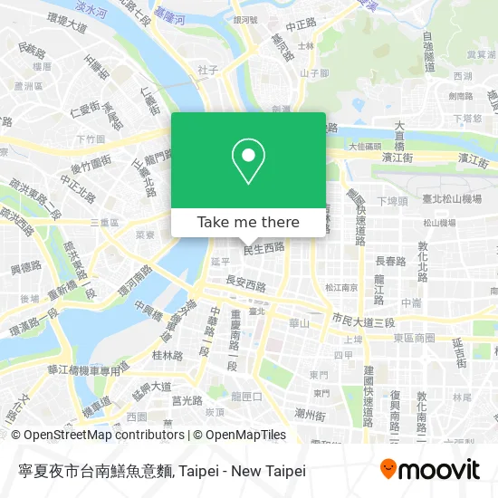寧夏夜市台南鱔魚意麵 map