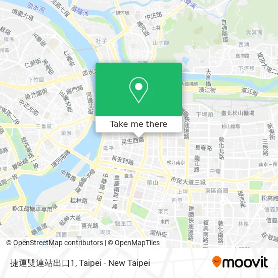 捷運雙連站出口1 map