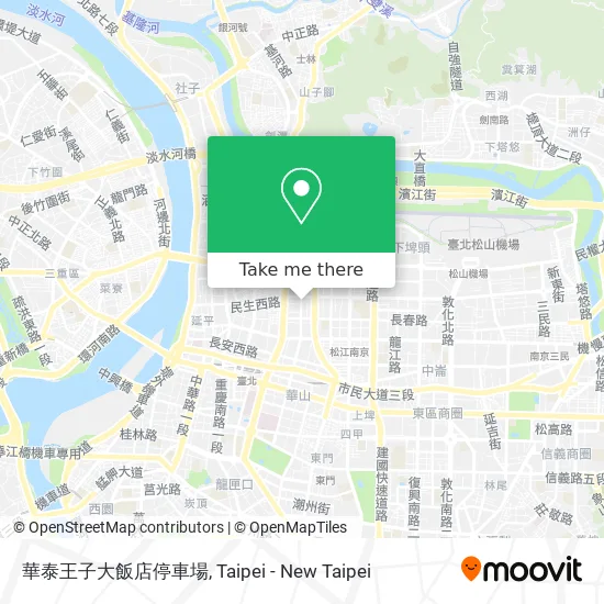 華泰王子大飯店停車場地圖