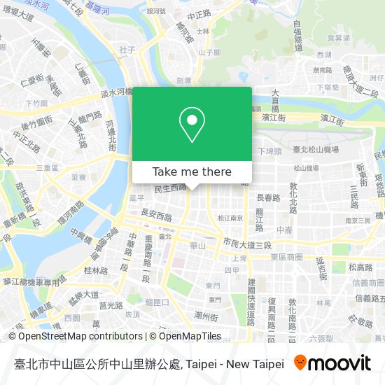 臺北市中山區公所中山里辦公處 map