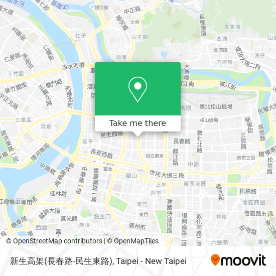 新生高架(長春路-民生東路) map
