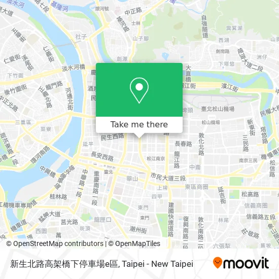 新生北路高架橋下停車場e區 map