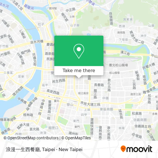 浪漫一生西餐廳地圖
