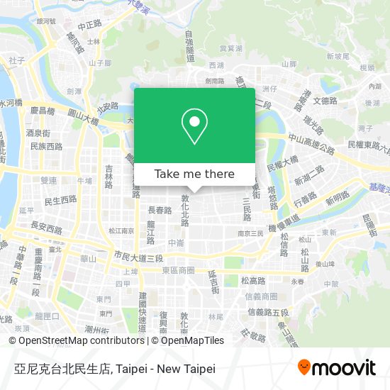 亞尼克台北民生店 map