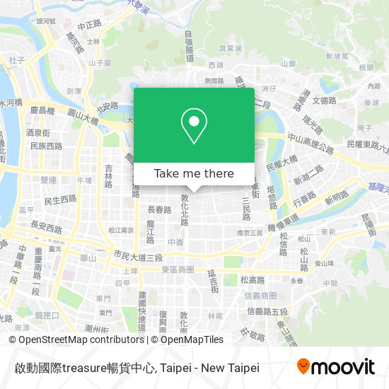 啟動國際treasure暢貨中心 map