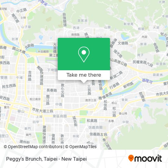 Peggy's Brunch map