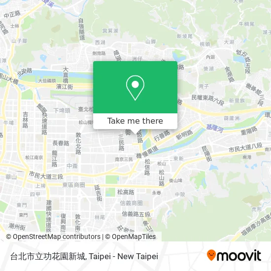 台北市立功花園新城地圖