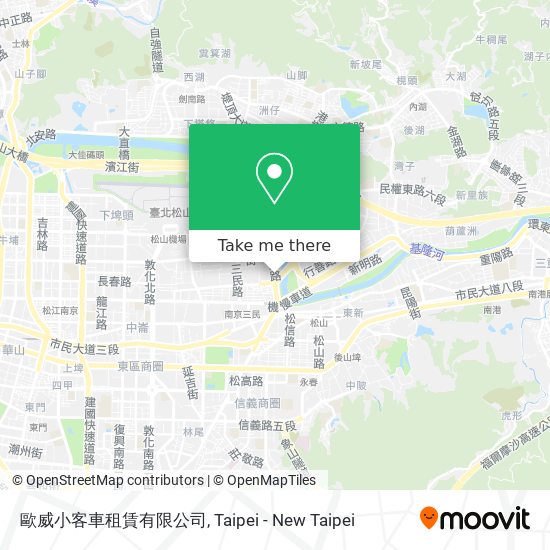 歐威小客車租賃有限公司 map