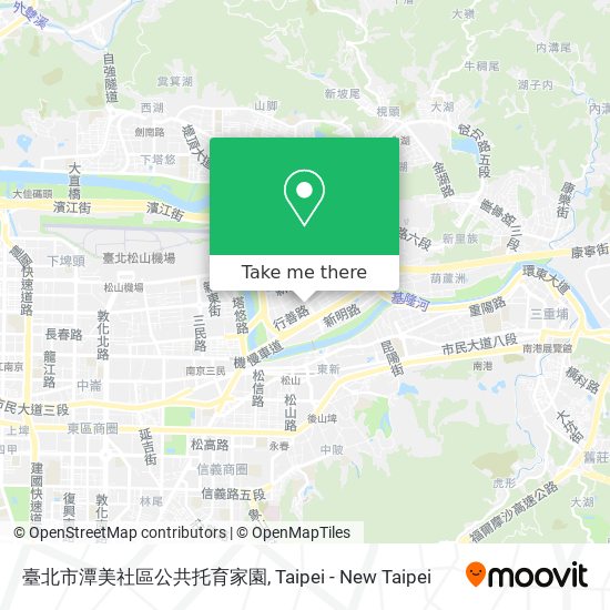 臺北市潭美社區公共托育家園地圖
