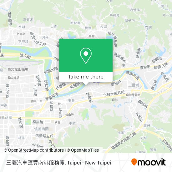 三菱汽車匯豐南港服務廠 map