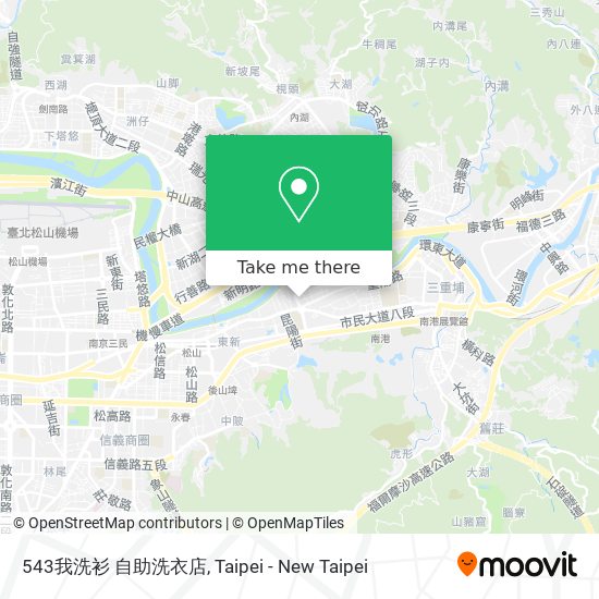 543我洗衫 自助洗衣店 map